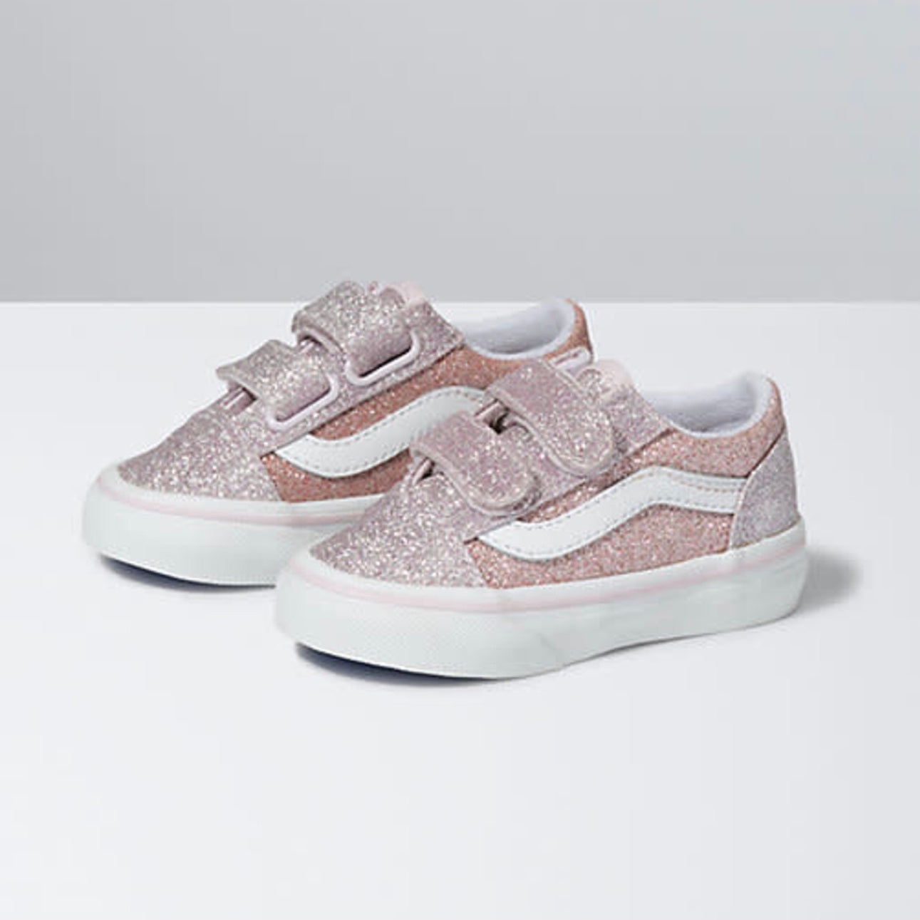 Sortie Per ongeluk Betsy Trotwood Vans - Toddler Old Skool V Glitter - Orchid Ice/Powder Pink – Little White  Sneakers