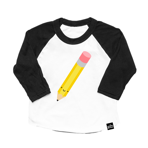 Whistle & Flute Pencil Baseball T-Shirt