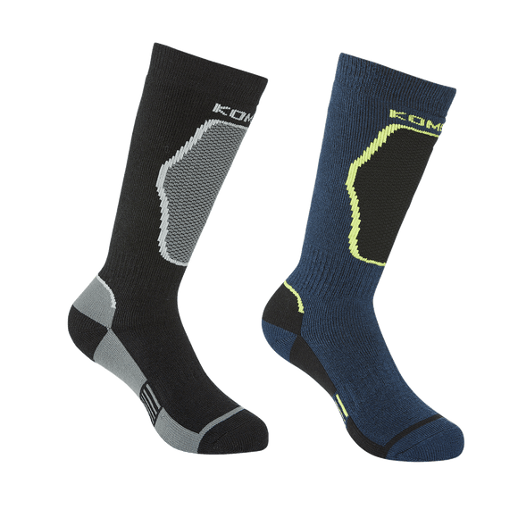 Kombi - Children's The Brave Midweight Ski Socks Twin Pack- Dark