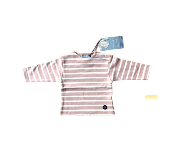 Armor Lux- Baby's Breton striped shirt - Pink
