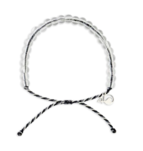 4Ocean Great White Shark Bracelet- Grey/White/Black