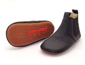 Pom Pom Indoor Shoes- Black