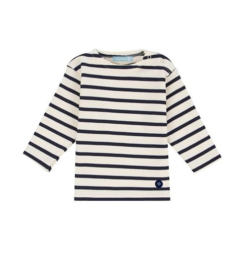 Armor Lux- Baby's Breton striped shirt - White