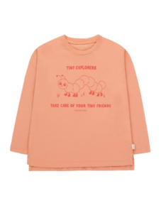 Tiny Cottons Explorers Tee- rose/red