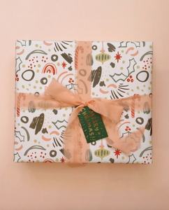 Abbie Ren Abstract Christmas Wrapping Paper