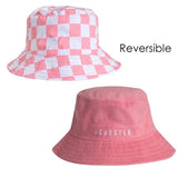 Headster - Check Yourself Reversible Bucket Hat - Peaches