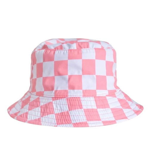 Headster - Check Yourself Reversible Bucket Hat - Peaches