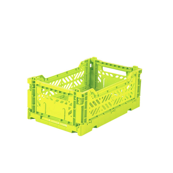 Ay-Kasa Folding Crates- Mini Box- Acid Yellow