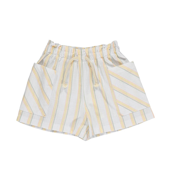 Vignette Arwen Shorts - Orange/Yellow/Green Stripe