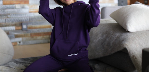 Lazy Pants The Ultra Soft Cooper Hoodie Women's- Purple – Little