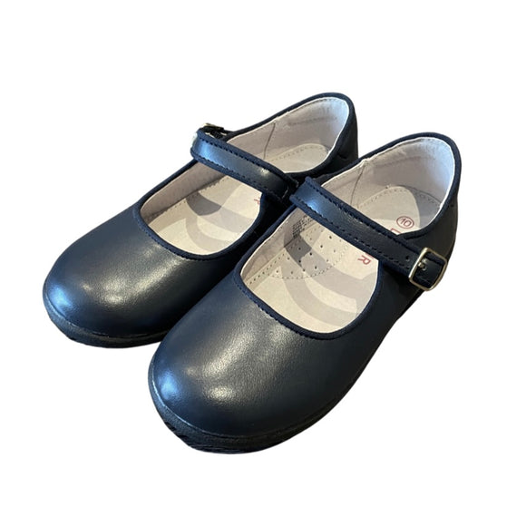 L'Amour Classic Leather Mary Jane - Navy