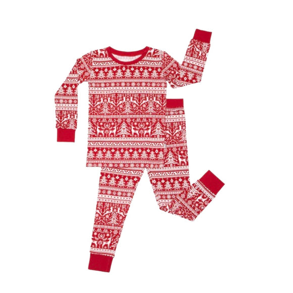 Little Sleepies Reindeer Cheer Two-Piece Pajama Set