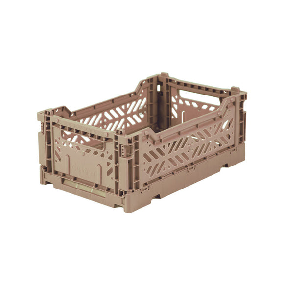 Ay-Kasa Folding Crates- Mini Box- Warm Beige