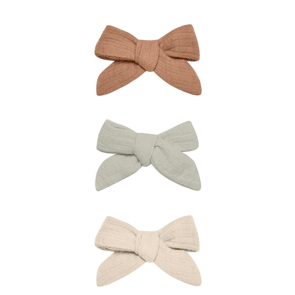 Quincy Mae Bow with Clip Set of 3 - Multi