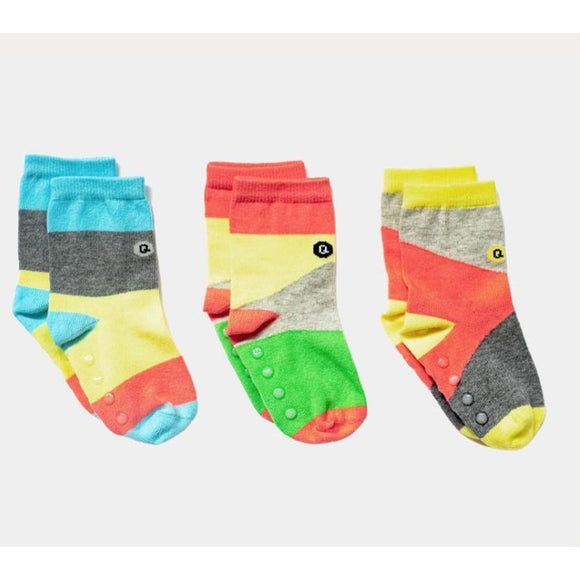 Q for Quinn Organic Socks, Blocks of Colour (3 pairs)